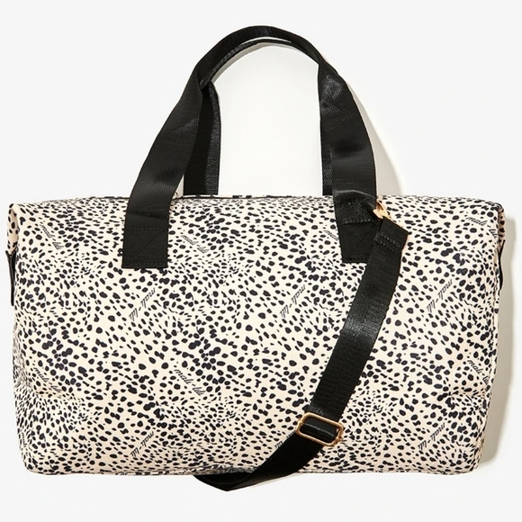 MALI & LILI WEEKENDER BAG, cream/black leopard print, crossbody - Picture 1 of 9